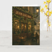 Carte de Noël à Paris (Fleur jaune)