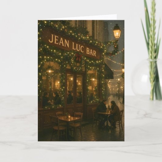 Carte de Noël à Paris (Devant)