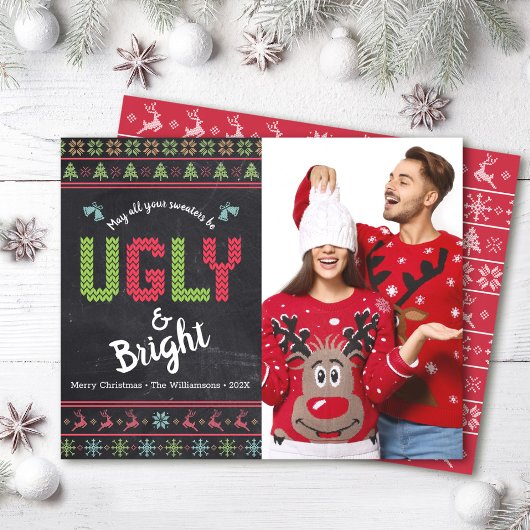 Carte de Noël à petit budget avec photo et motif d