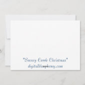 Carte de Noël à plat pour l'hiver (Dos)