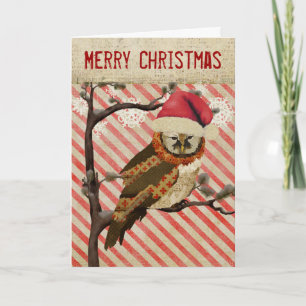 Carte de Noël à rayures