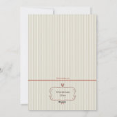 Carte de Noël à rayures avec photo (Dos)