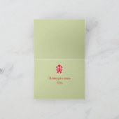 Carte de Noël à Ruban Rétro (Intérieur)