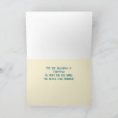 Carte de Noël à thème chrétien basée sur la foi (Intérieur)