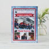 Carte de Noël à thème de hockey (Debout devant)