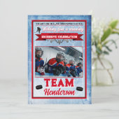 Carte de Noël à thème de hockey 1 Photo (Debout devant)