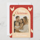 Carte de Noël à thème de poulet (Devant)
