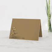 Carte de Noël à thème dinosaure (Dos)