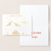 Carte de Noël à thème Goth avec des chauves-souris (Affichage)