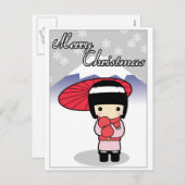 Carte de Noël à thème japonais (Devant / Derrière)