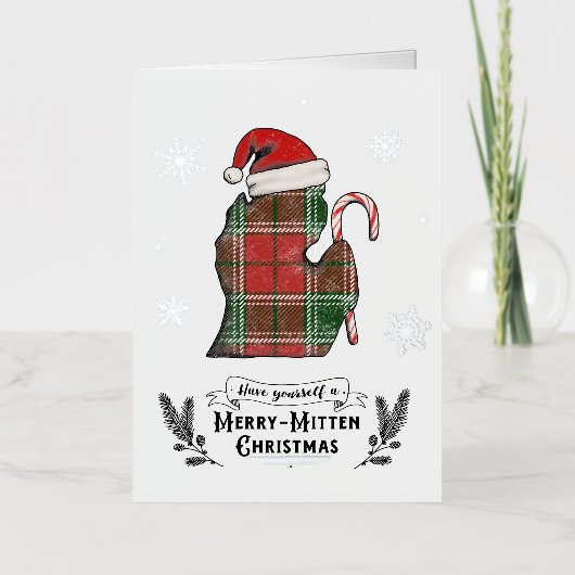 Carte de Noël à thème Michigan (Recto)