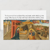 Carte de Noël à thème religieux (Devant / Derrière)