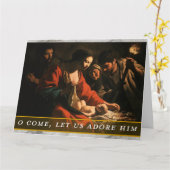 Carte de Noël à thème religieux (Fleur jaune)