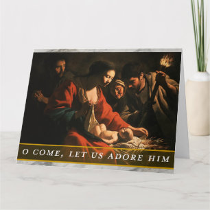 Carte de Noël à thème religieux