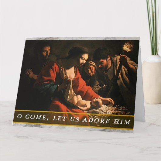 Carte de Noël à thème religieux (Devant)