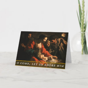 Carte de Noël à thème religieux