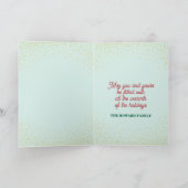 Carte de Noël à tongs tropicaux (Intérieur)