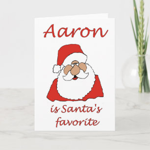 carte de Noël aaron
