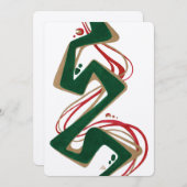 Carte de Noël Abstraite moderne (Devant / Derrière)