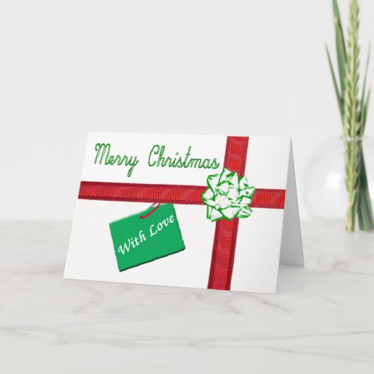 Carte de Noël actuelle enroulée (Devant)