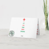 Carte de Noël adorable pour bébé (Dos)