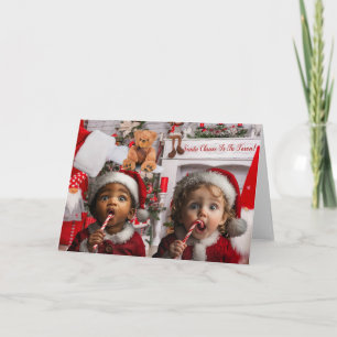 Carte de Noël adorable pour bébé