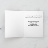 Carte de Noël African American Père Noël ouvre ses (Intérieur)