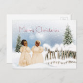 Carte de Noël afro-américaine (Devant / Derrière)