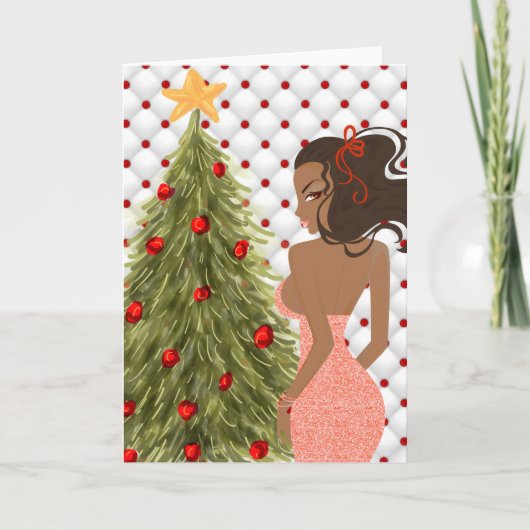 Carte de Noël afro-américaine (Devant)