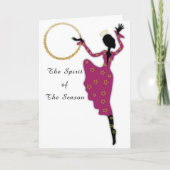 Carte de Noël afro-américaine (Devant)