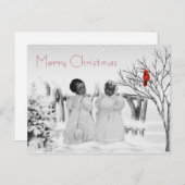 Carte de Noël afro-américaine (Devant / Derrière)