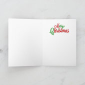 Carte de Noël afro-américaine (Intérieur)