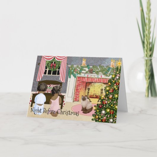 Carte de Noël afro-américaine (Devant)