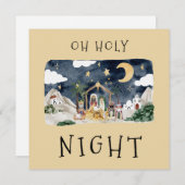 Carte de Noël afro-américaine (Devant / Derrière)