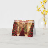 Carte de Noël afro-américaine Cendrillon (Fleur jaune)