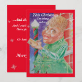 Carte de Noël afro-américaine pour quelqu'un de ge (Devant / Derrière)