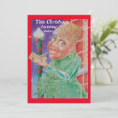 Carte de Noël afro-américaine pour quelqu'un de ge (Debout devant)