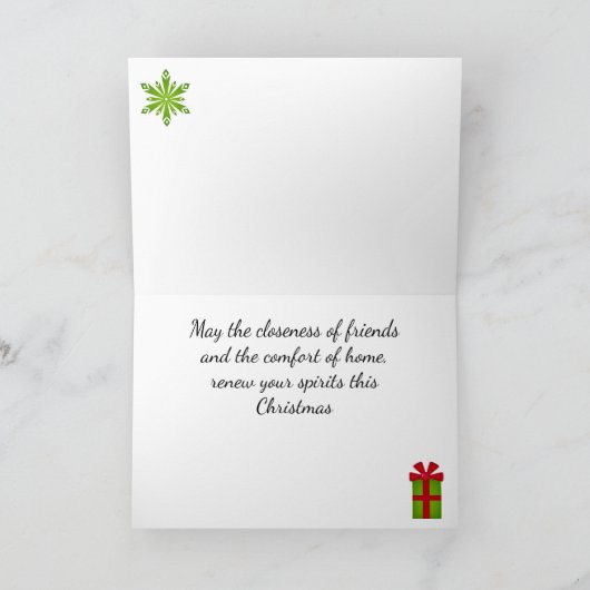 Carte de Noël afro-américaine vintage (Intérieur)