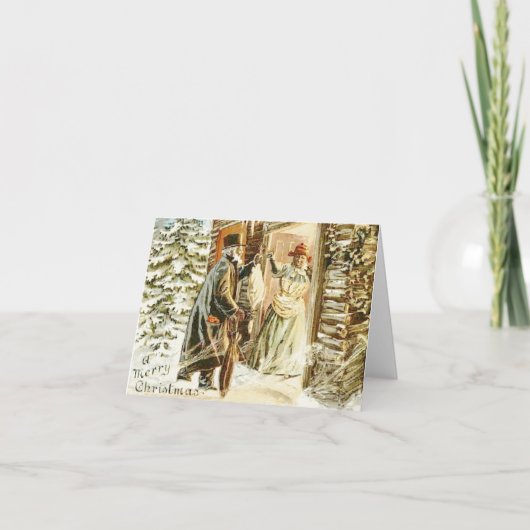 Carte de Noël afro-américaine vintage (Devant)