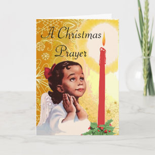 Carte de Noël afro-américaine vintage