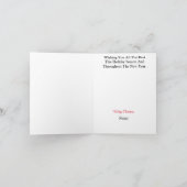 Carte de Noël aigle postal (Intérieur)