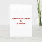 CARTE DE NOËL AIREDALE (Dos)