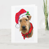 CARTE DE NOËL AIREDALE (Devant)