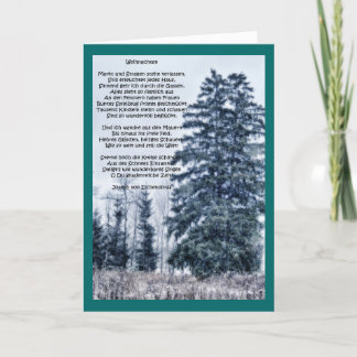 Carte de Noël allemande