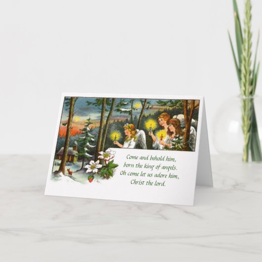 Carte de Noël allemande vintage (Devant)