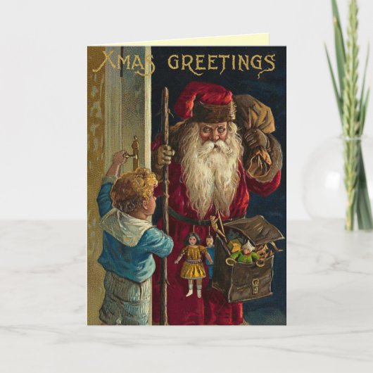 Carte de Noël allemande vintage (Devant)