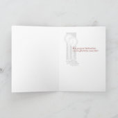 Carte de Noël allemande, Vitrail, Sainte Famille (Intérieur)