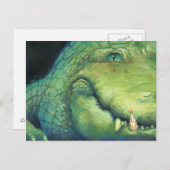 Carte de Noël Alligator (Devant / Derrière)