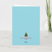 Carte de Noël Alligator (Dos)