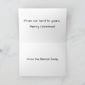 Carte de Noël Alpaca (Intérieur)
